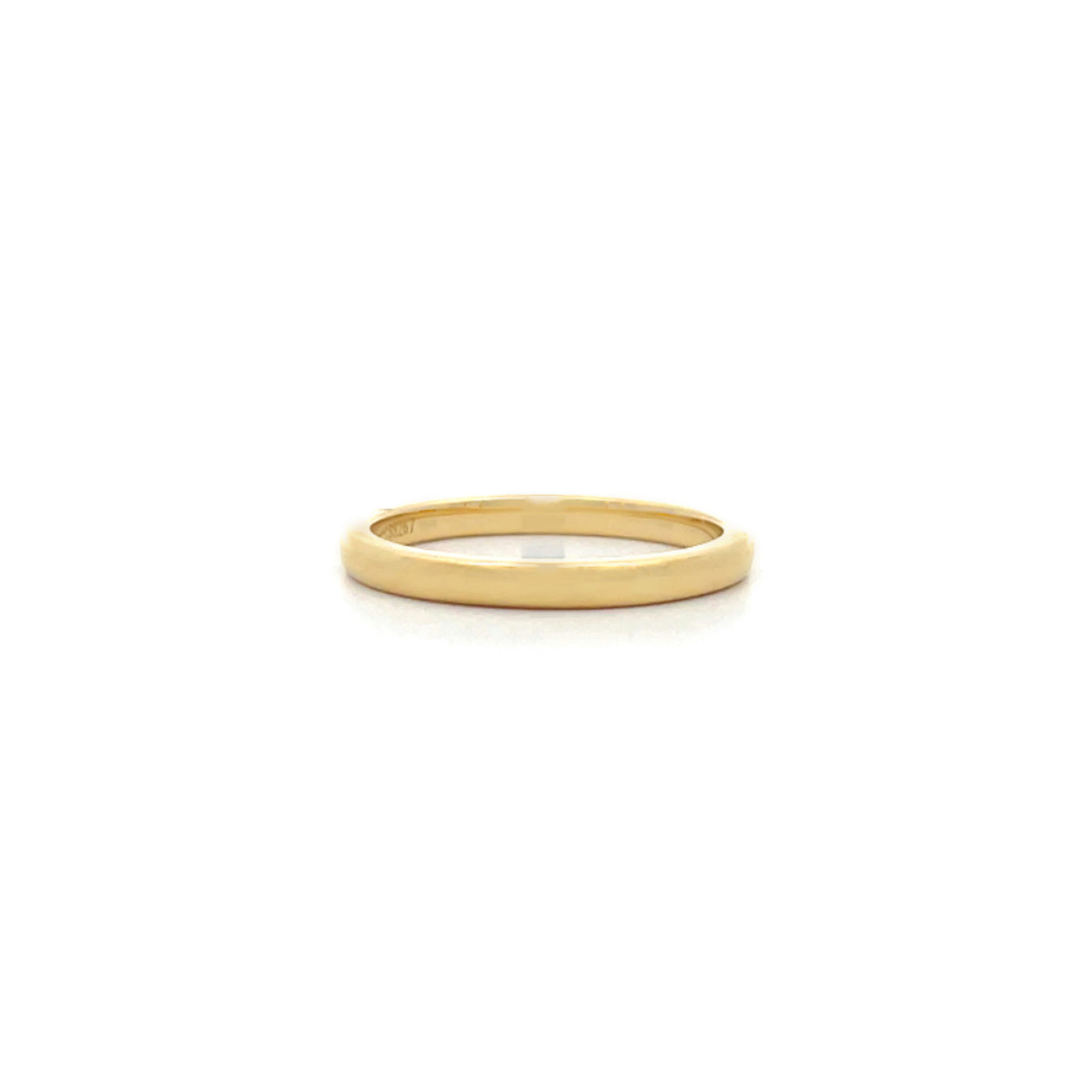 Half Round 2.7mm  Ring in Yellow Gold