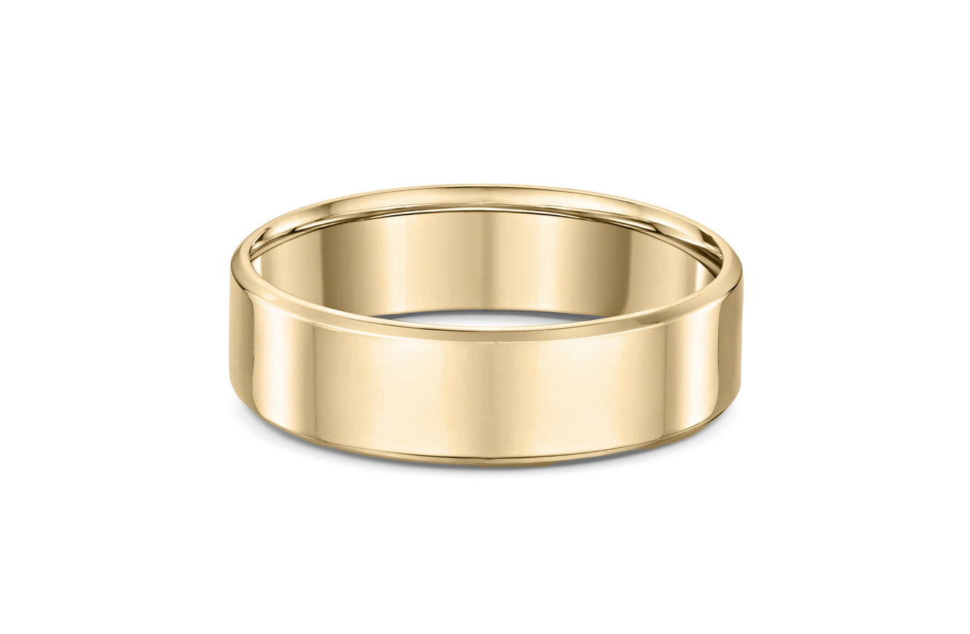 Flat Bevel Edge Band in Gold