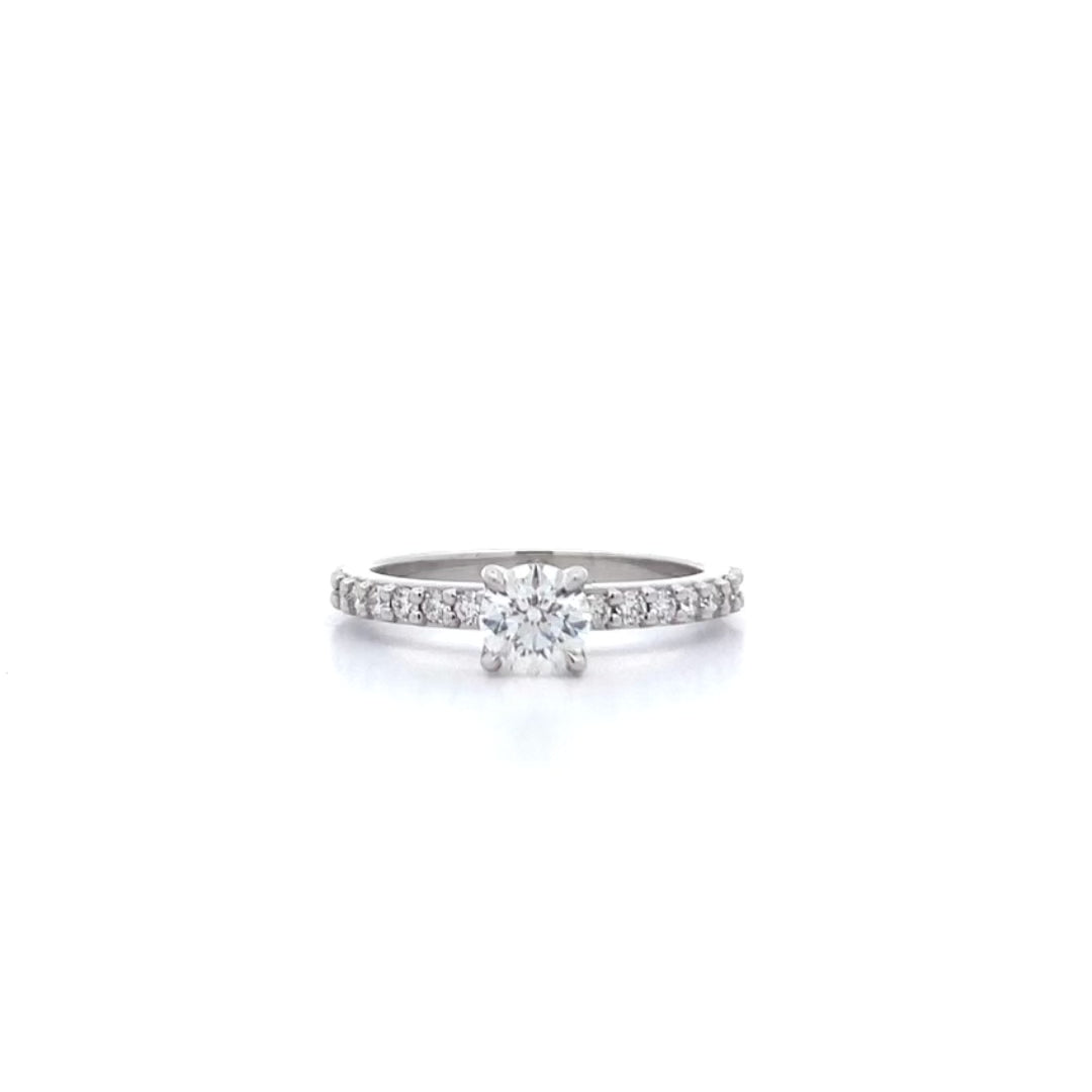Honour: Brilliant Cut Diamond Solitaire Ring in Platinum | 0.77ctw