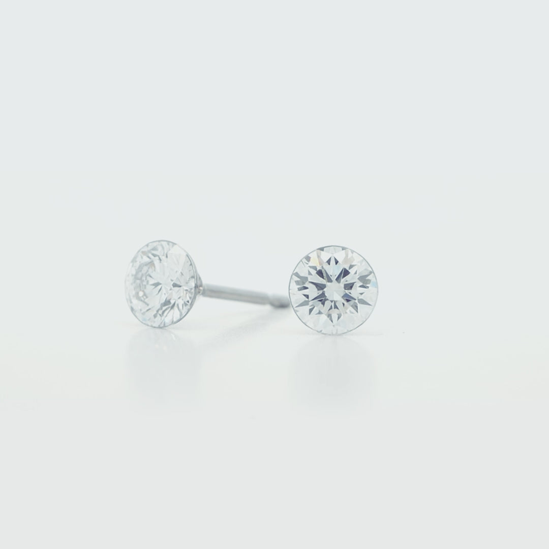 The Floeting Diamond Stud Earrings | 1.05ctw F VVS2