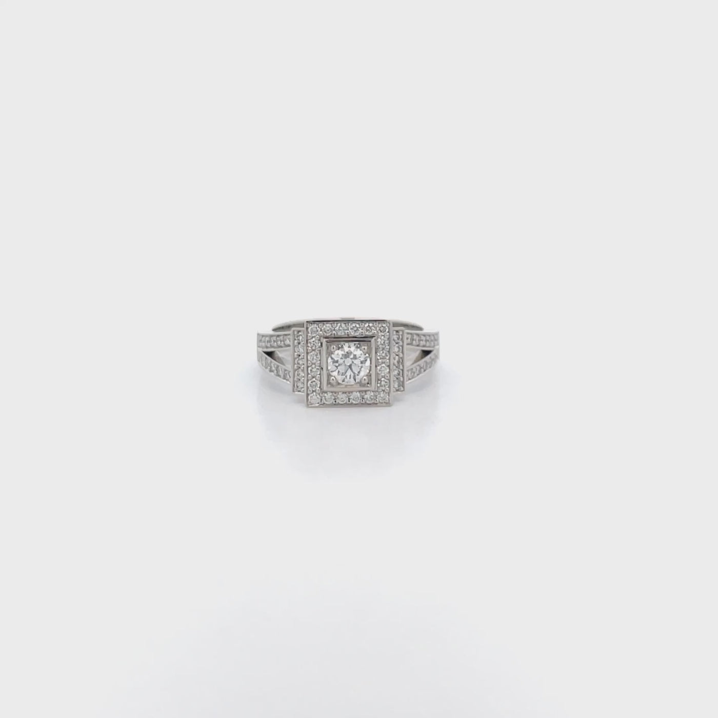 Terrace: Brilliant Cut Diamond Halo Ring