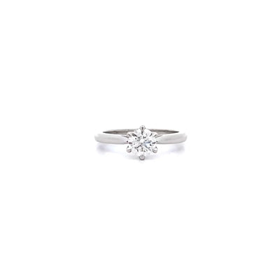 Jolie: Brilliant Cut Diamond Solitaire Ring in Platinum | 0.80ct I SI1