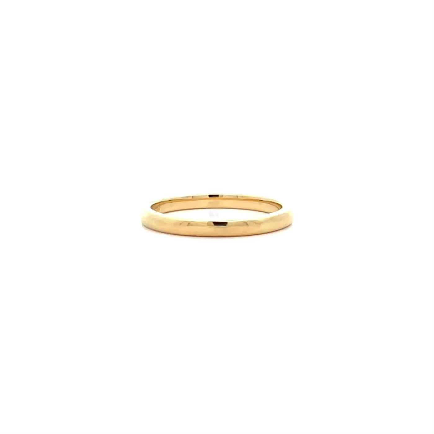 Half Round Ring in Yellow Gold | 2.7mm