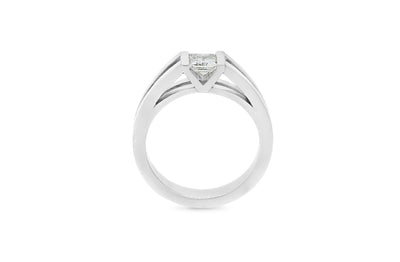 Inspired Collection, Princess Cut Diamond, Princess Diamond Engagement Ring, Diamond Engagement Ring, Wellington Jeweller, Engagement Ring, Engagement Ring, Gold Ring, Platinum Ring, Jewellery, Jewelry, contemporary, modern, specialist, 18k, 18ct white gold, square cut diamond