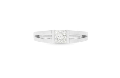 Inspired Collection, Princess Cut Diamond, Princess Diamond Engagement Ring, Diamond Engagement Ring, Wellington Jeweller, Engagement Ring, Engagement Ring, Gold Ring, Platinum Ring, Jewellery, Jewelry, contemporary, modern, specialist, 18k, 18ct white gold, square cut diamond 