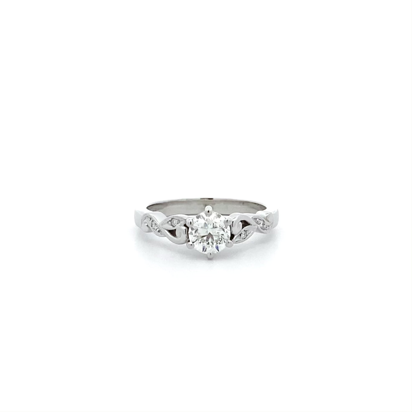 Lullaby: Brilliant Cut Diamond Solitaire Ring in Platinum | 0.72ctw