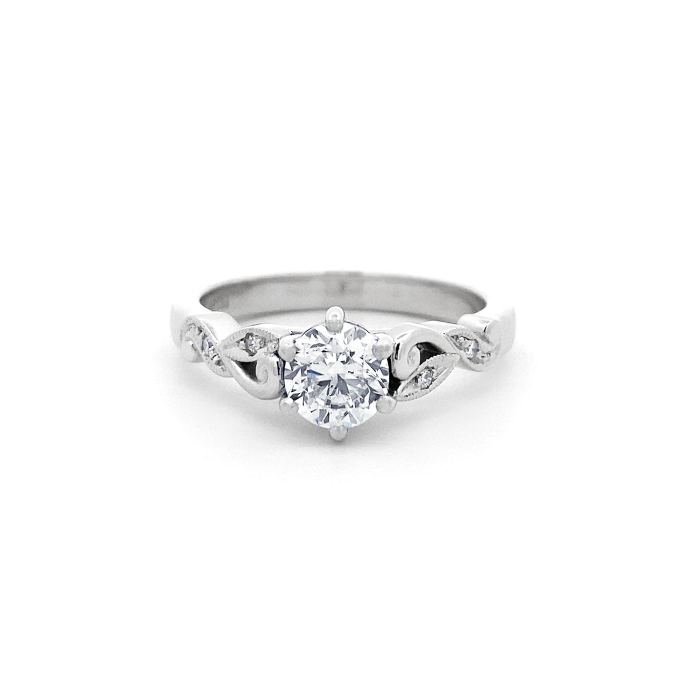 Lullaby: Brilliant Cut Diamond Solitaire Ring in Platinum | 0.72ctw