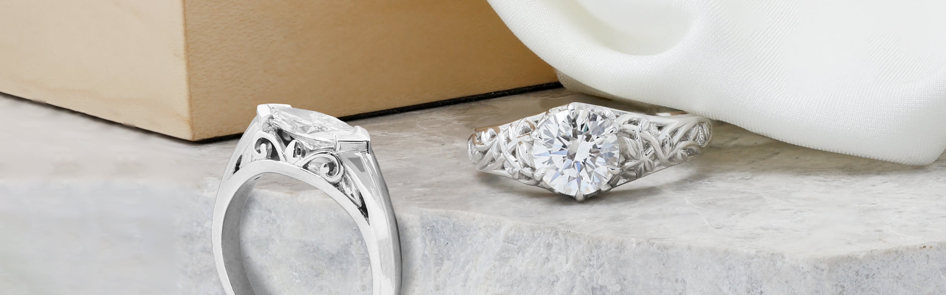 Vintage design engagement rings store