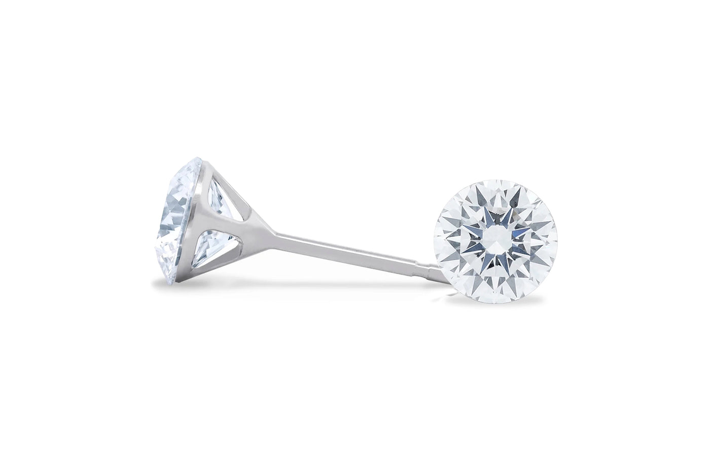 The Floeting® Diamond Stud Earrings | 1.43ct F VS1