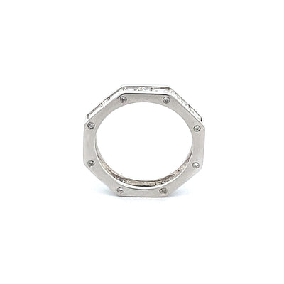 Bolt: Diamond Set Ring in White Gold | 0.73ctw