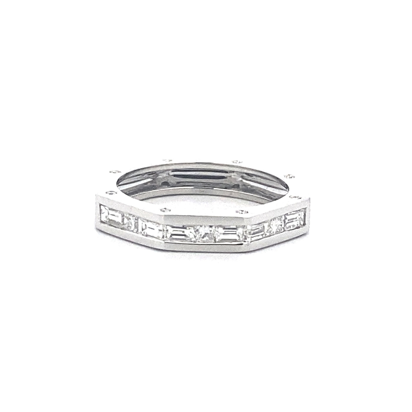 Bolt: Diamond Set Ring in White Gold | 0.73ctw