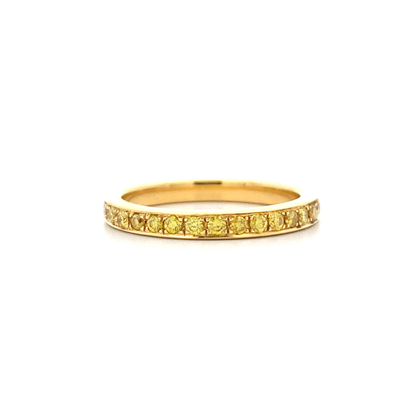 Yellow Diamond Eternity Ring in Yellow Gold | 0.56ctw