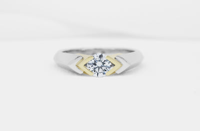 Raize Delicate: Brilliant Cut Diamond Solitaire Ring in Platinum | 0.60ct