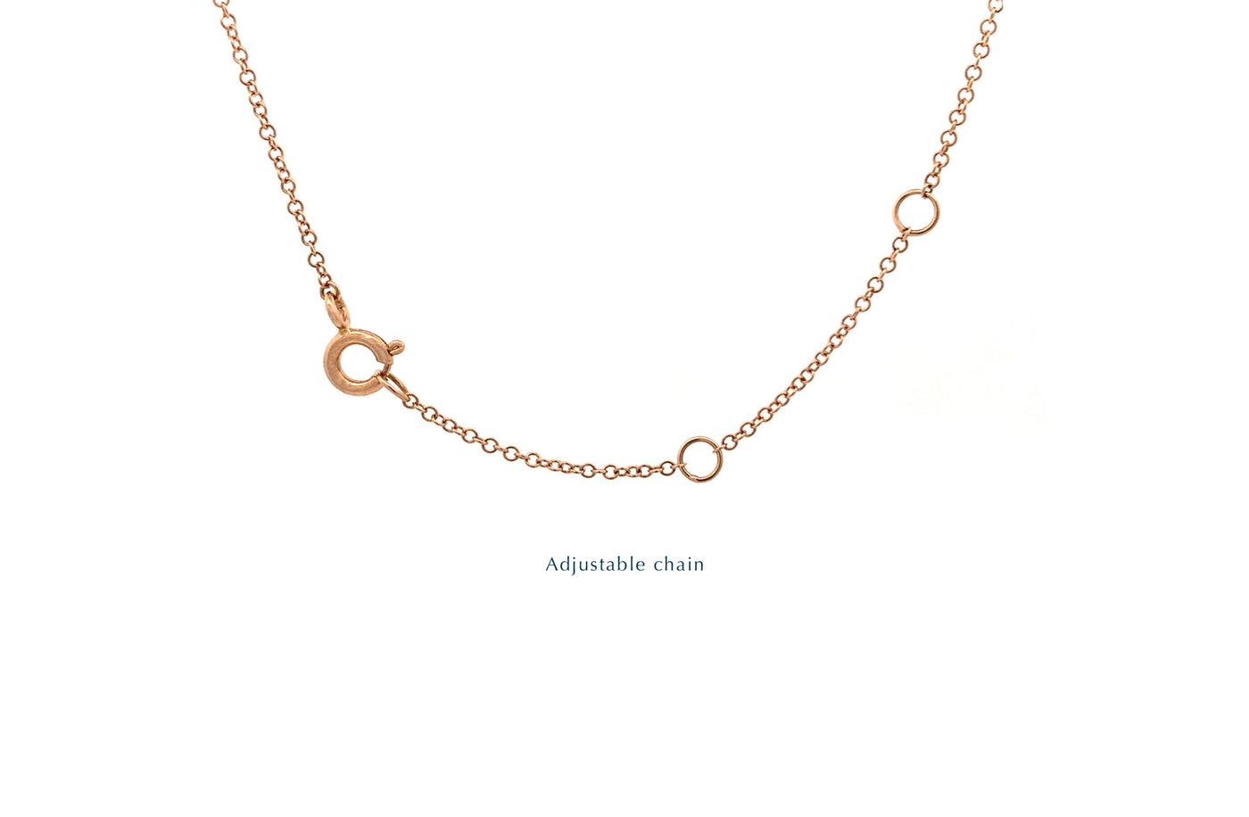 Diamond Set Arrow Necklace in Rose Gold | 0.25ctw