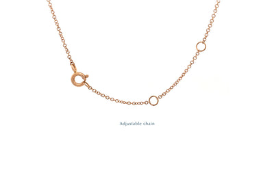 Diamond Set Arrow Necklace in Rose Gold | 0.25ctw