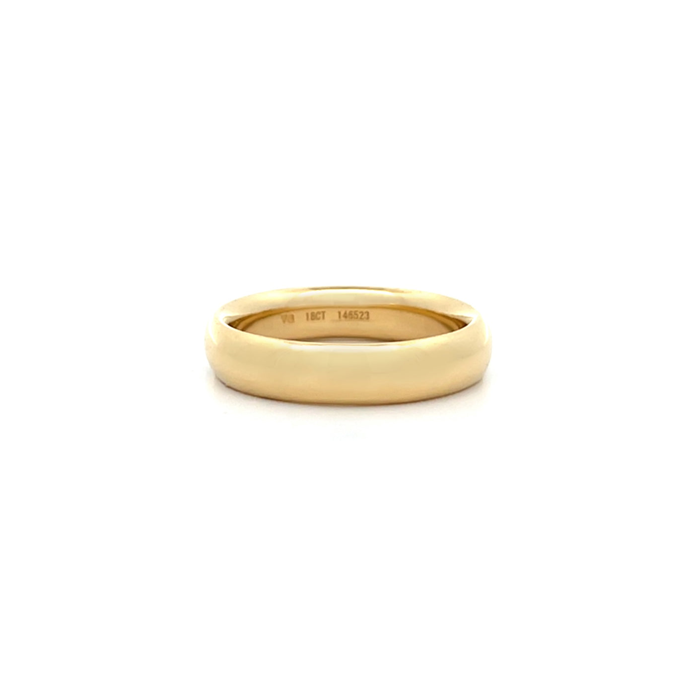 Classic Court Style 5mm Band in Yellow Gold
