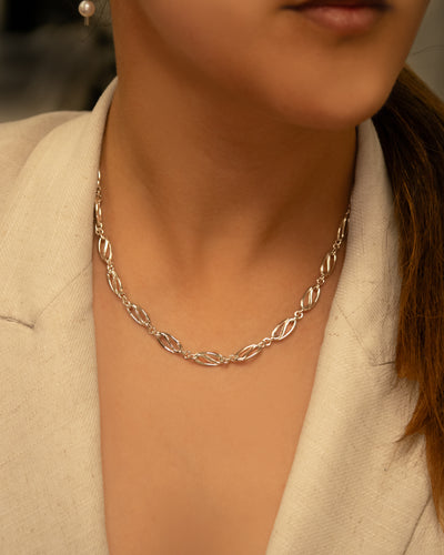 Legato Chain Necklace in Sterling Silver