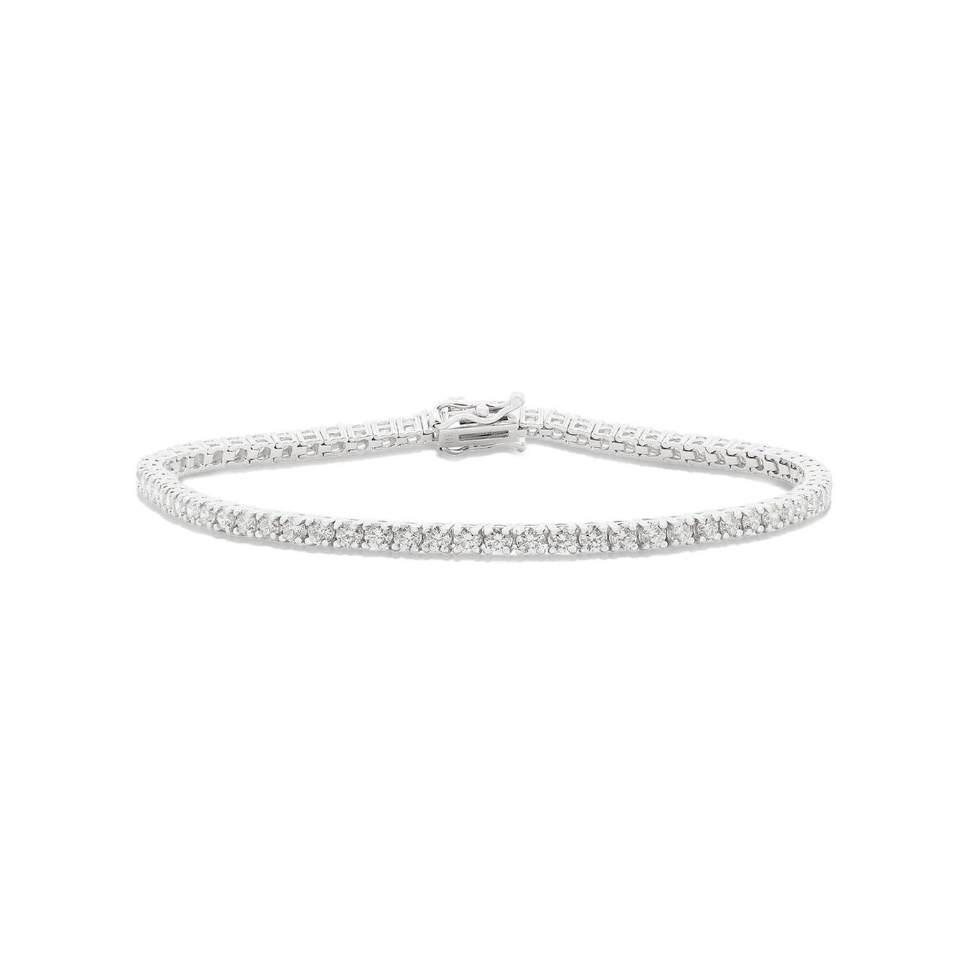 Brilliant Cut Diamond Tennis Bracelet in White Gold | 2.00ctw F-G SI
