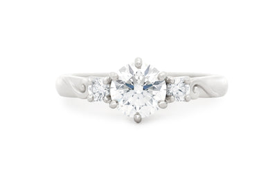 Awa: Brilliant Cut Diamond Three Stone Ring