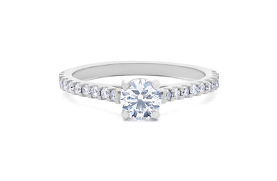 Belle: Brilliant Cut Diamond Solitaire Ring