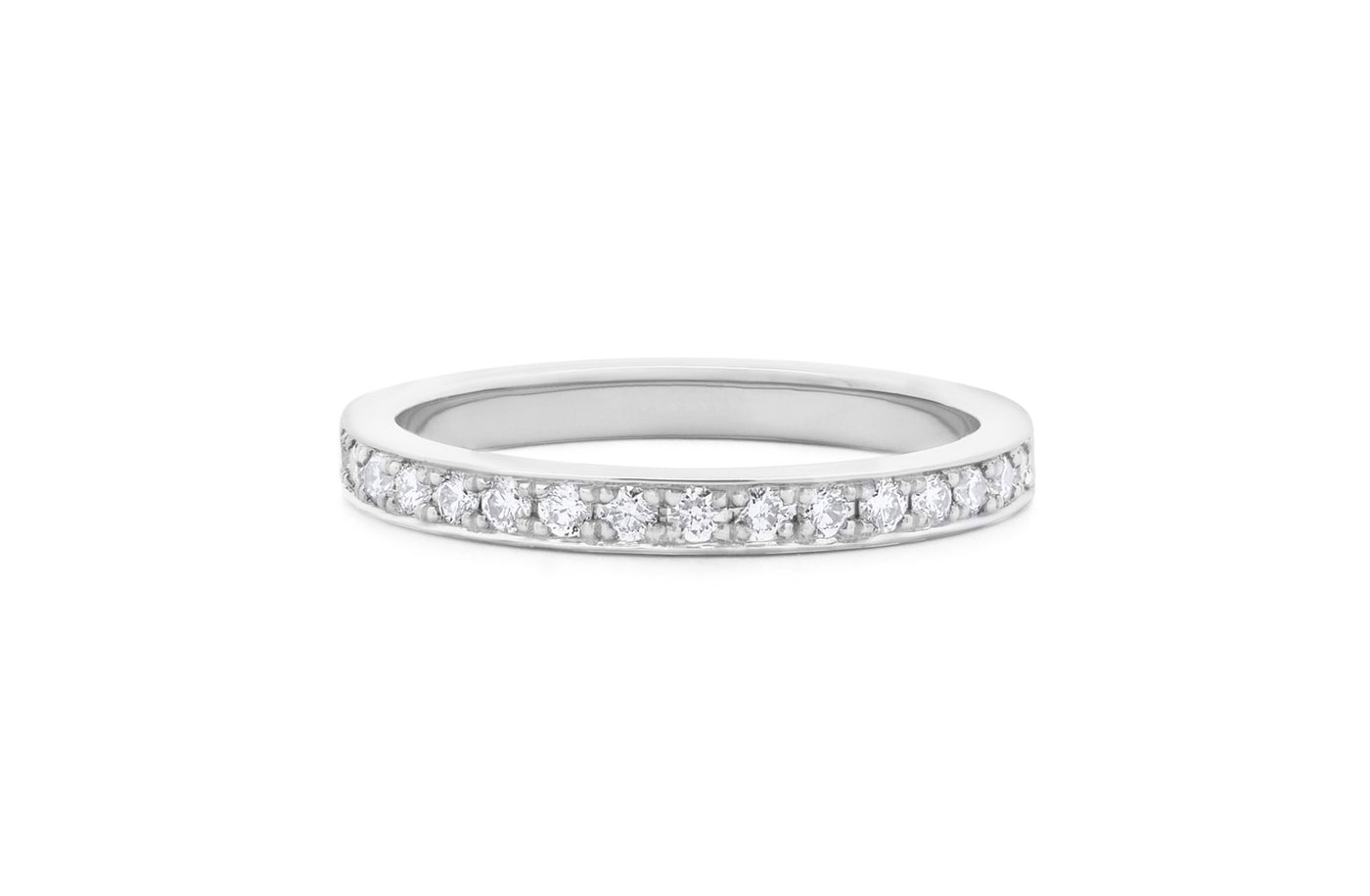Brilliant Diamond Grain Set Eternity Ring