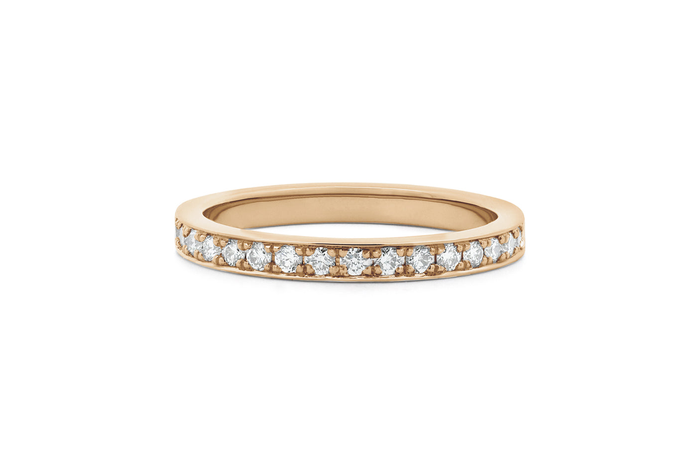 Brilliant Diamond Grain Set Eternity Ring