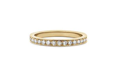 Brilliant Diamond Grain Set Eternity Ring