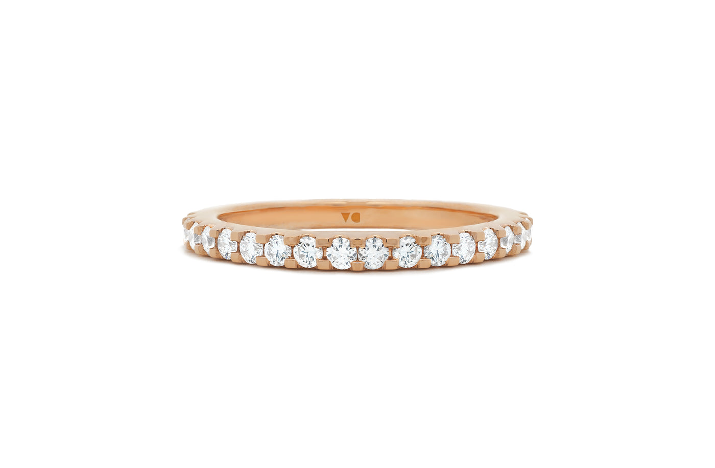 Brilliant Diamond Scallop Set Ring