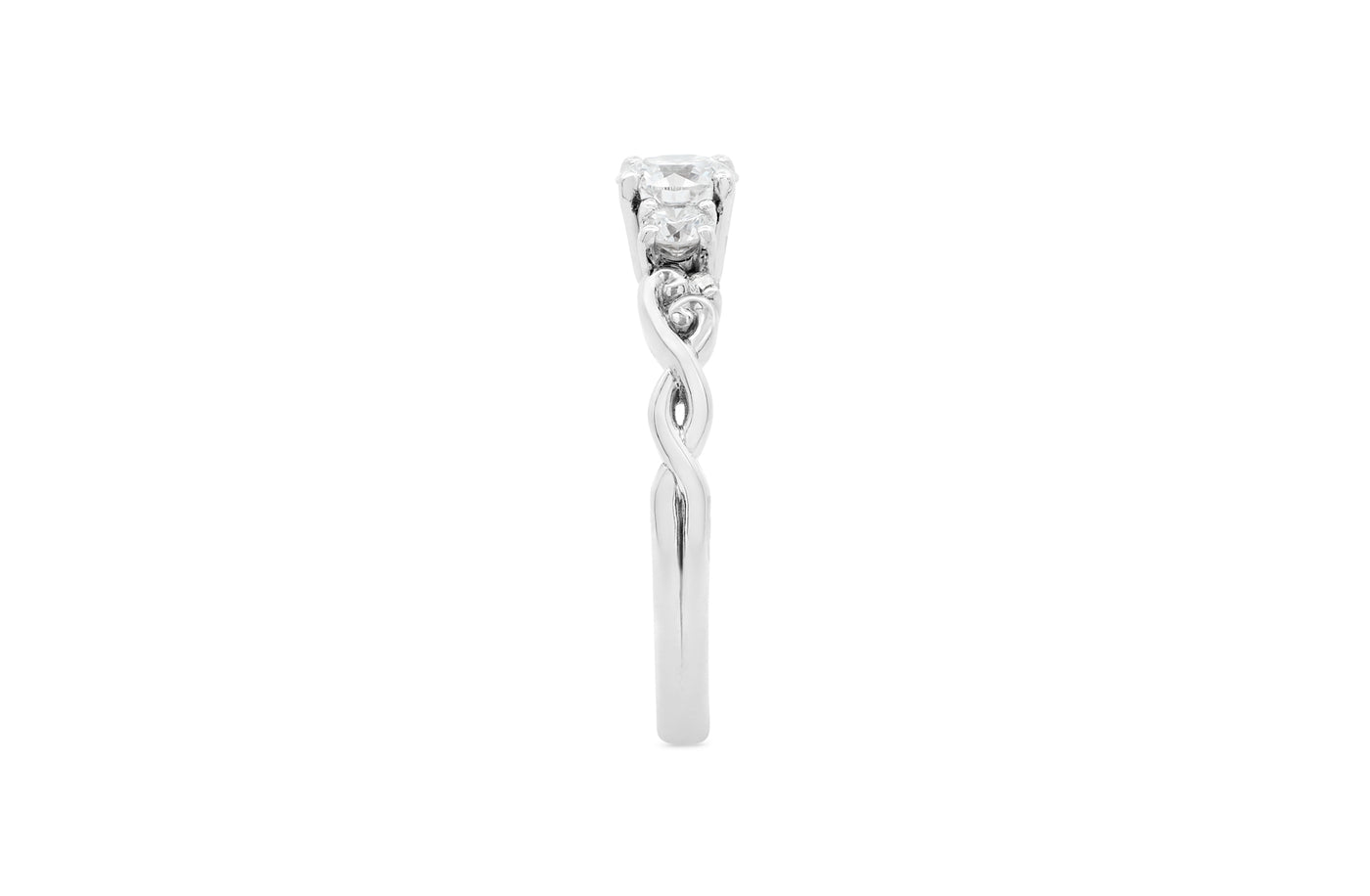 Cara: Brilliant Cut Diamond Three Stone Ring