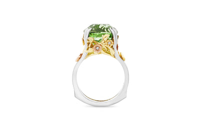 Clematis: Tourmaline and Diamond Ring