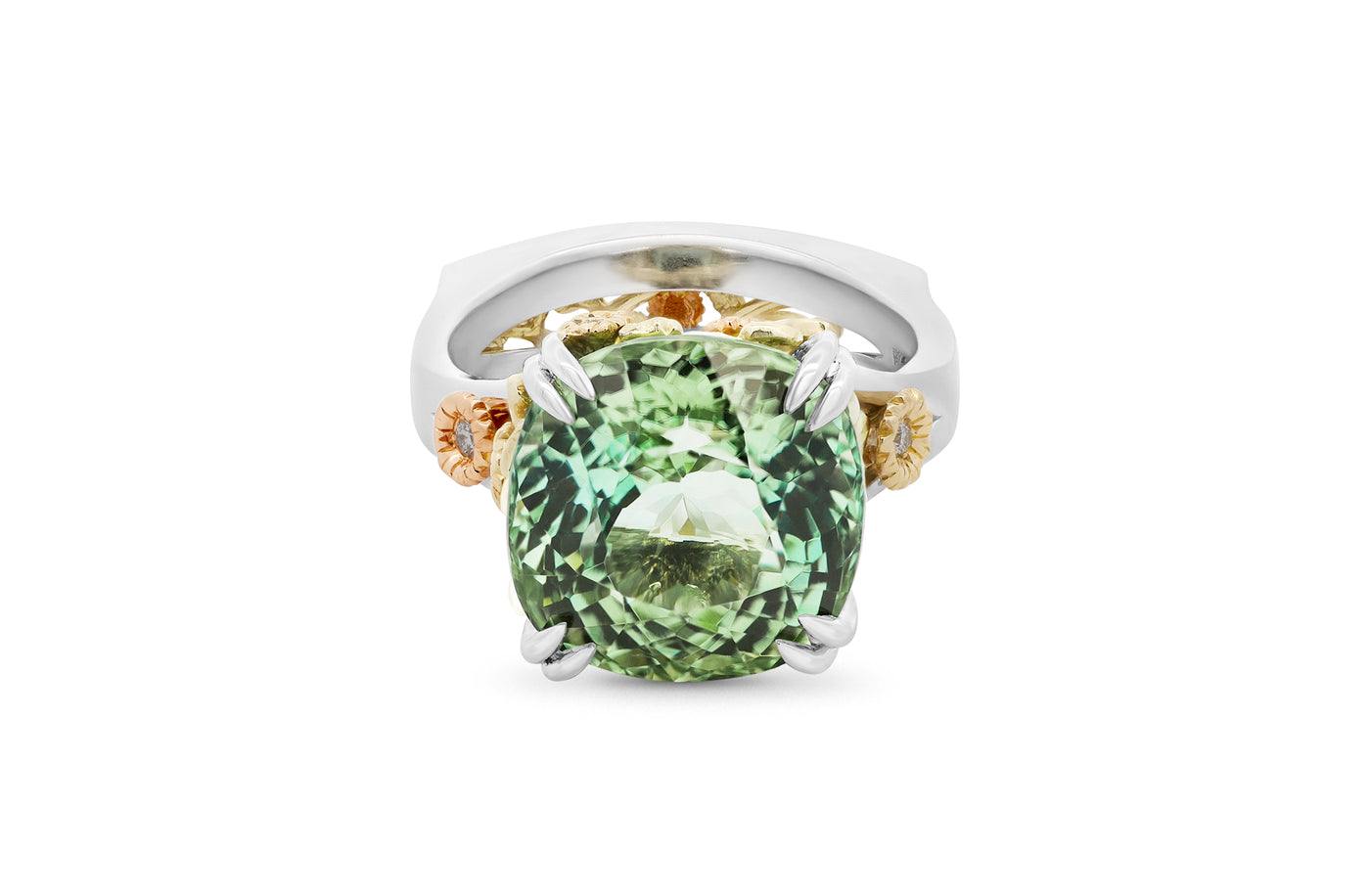 Clematis: Tourmaline and Diamond Ring