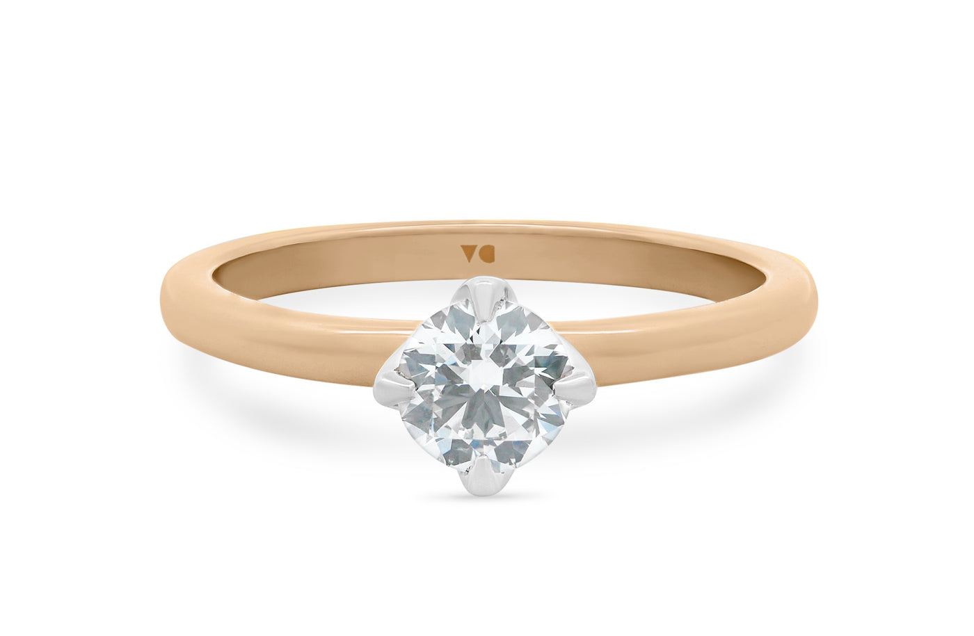 Compass: Brilliant Cut Diamond Solitaire Ring