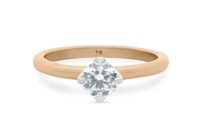 Compass: Brilliant Cut Diamond Solitaire Ring