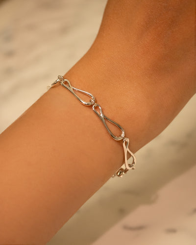 Crescendo Chain Sterling Silver Bracelet by The Village Goldsmith
