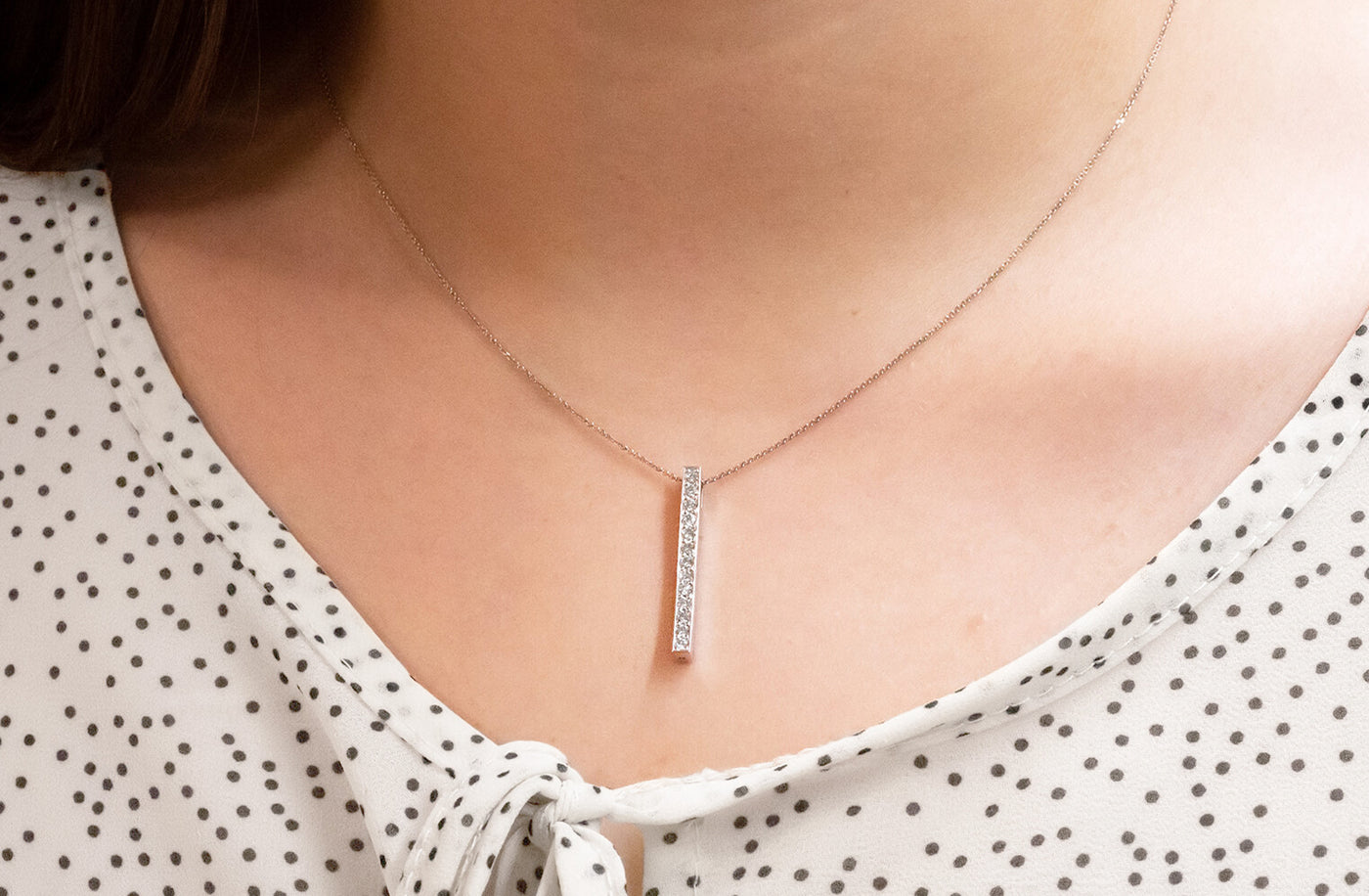 Desleigh: Diamond Drop Pendant