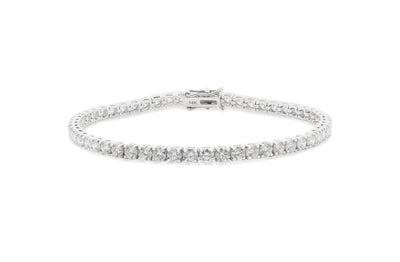 Diamond Brilliant Cut Tennis Bracelet in Gold