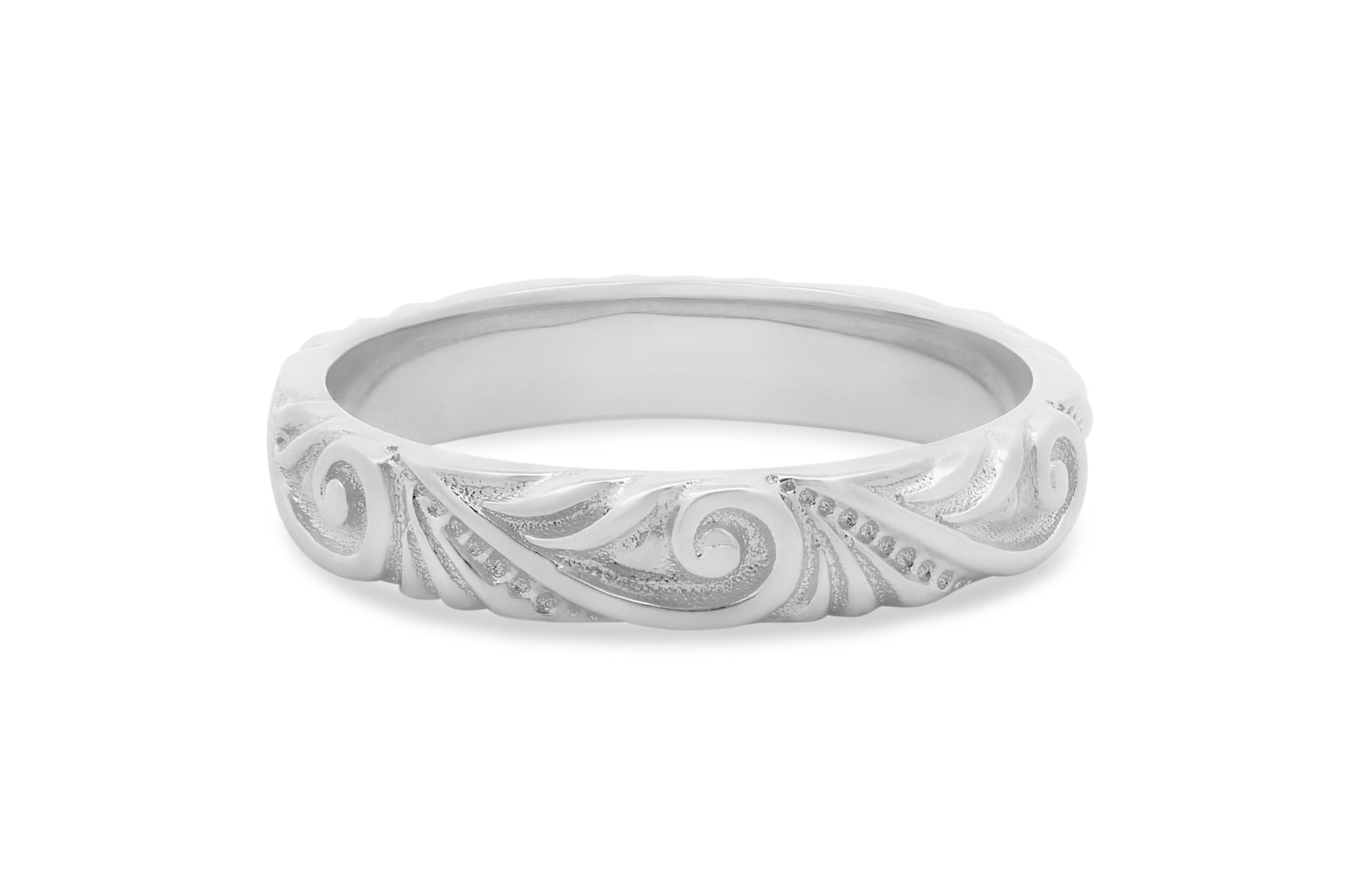 Engraved Filigree Patterned Ring The Village Goldsmith
