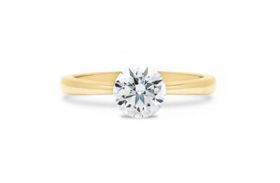 The Floeting® Diamond Ring in Yellow Gold | 1.01ct E VVS2