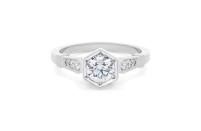 Galliard: Brilliant Cut Diamond Solitaire Ring