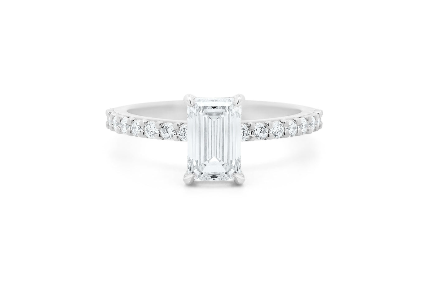 Honour: Emerald Cut Diamond Solitaire Ring