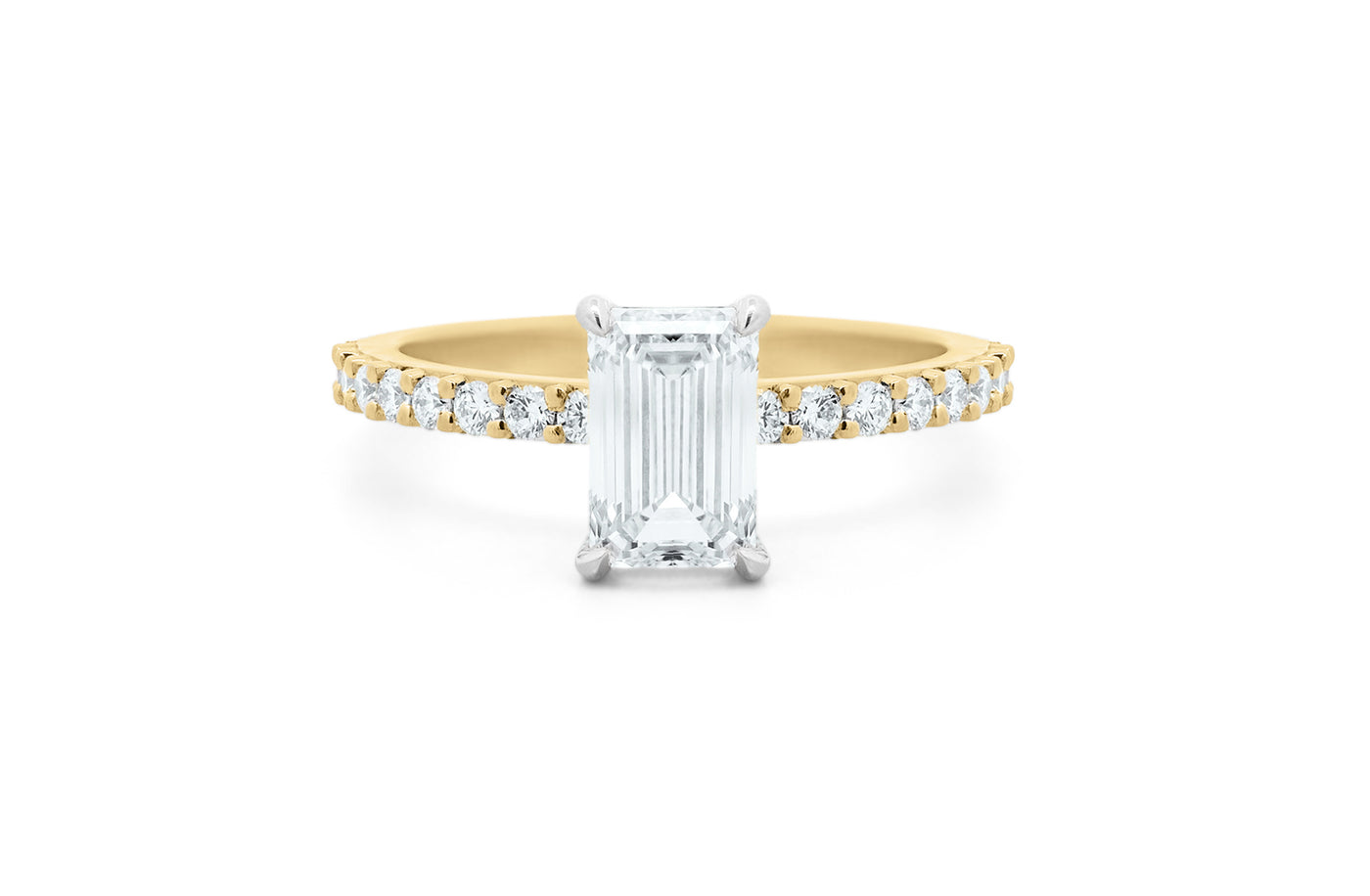 Honour: Emerald Cut Diamond Solitaire Ring