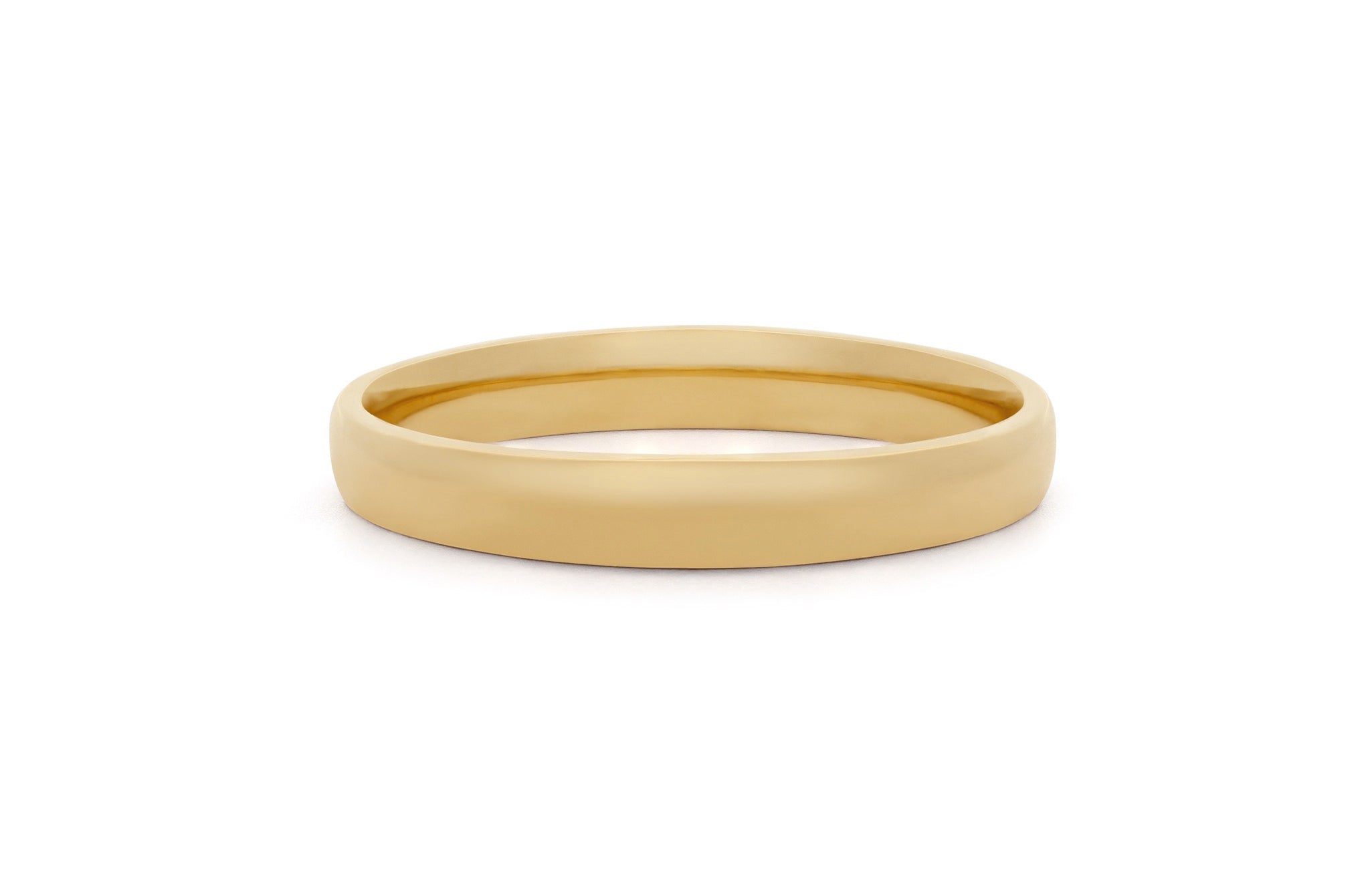 Classic Fine Light Dome Band in Yellow Gold The Village Goldsmith