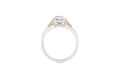 Loupe: Brilliant Cut Diamond Halo Ring