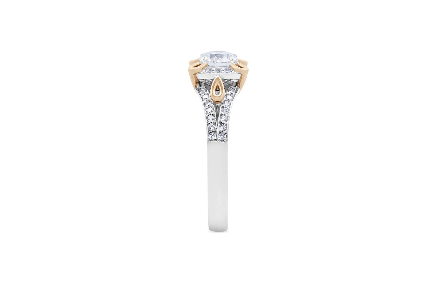 Loupe: Brilliant Cut Diamond Halo Ring