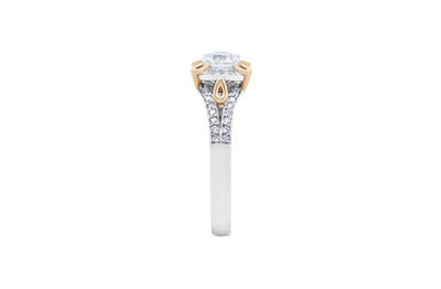 Loupe: Brilliant Cut Diamond Halo Ring