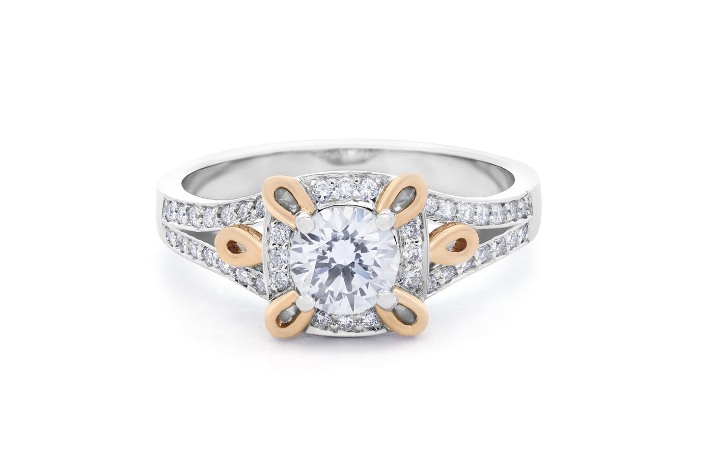 Loupe: Brilliant Cut Diamond Halo Ring