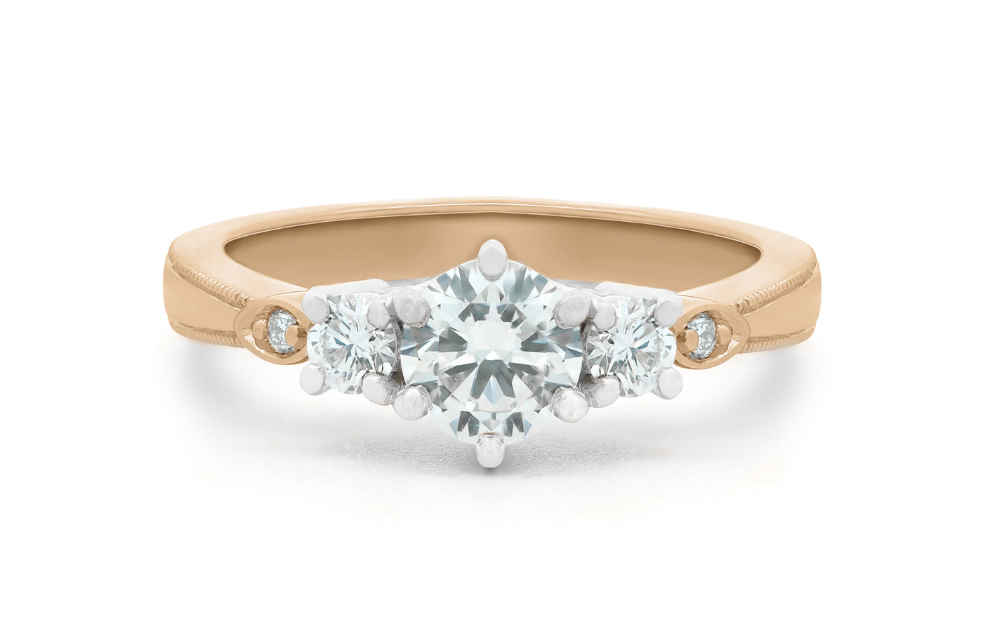 Lyte: Brilliant Cut Diamond Three Stone Ring