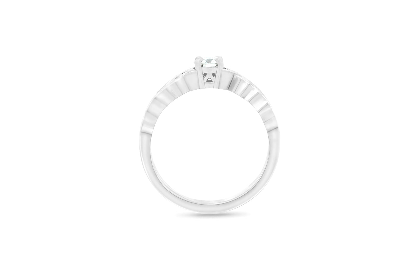 Meadow: Brilliant Cut Diamond Solitaire Ring