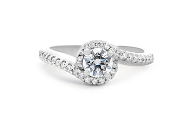 Nest: Brilliant Cut Diamond Halo Ring