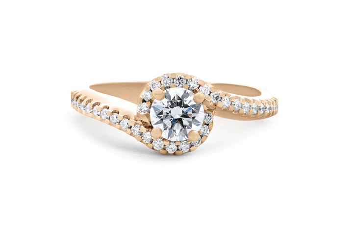 Nest: Brilliant Cut Diamond Halo Ring – The Village Goldsmith